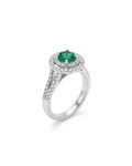 Ροζέτα Κ18 Emerald & Brilliant | EG220