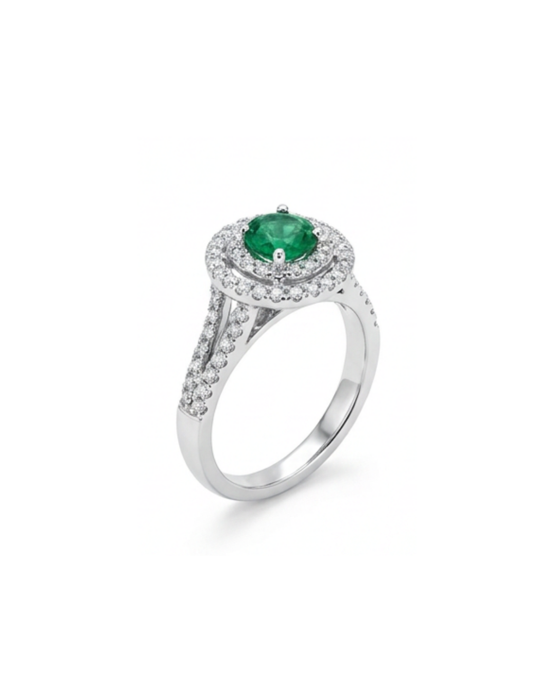 Ροζέτα Κ18 Emerald & Brilliant | EG220