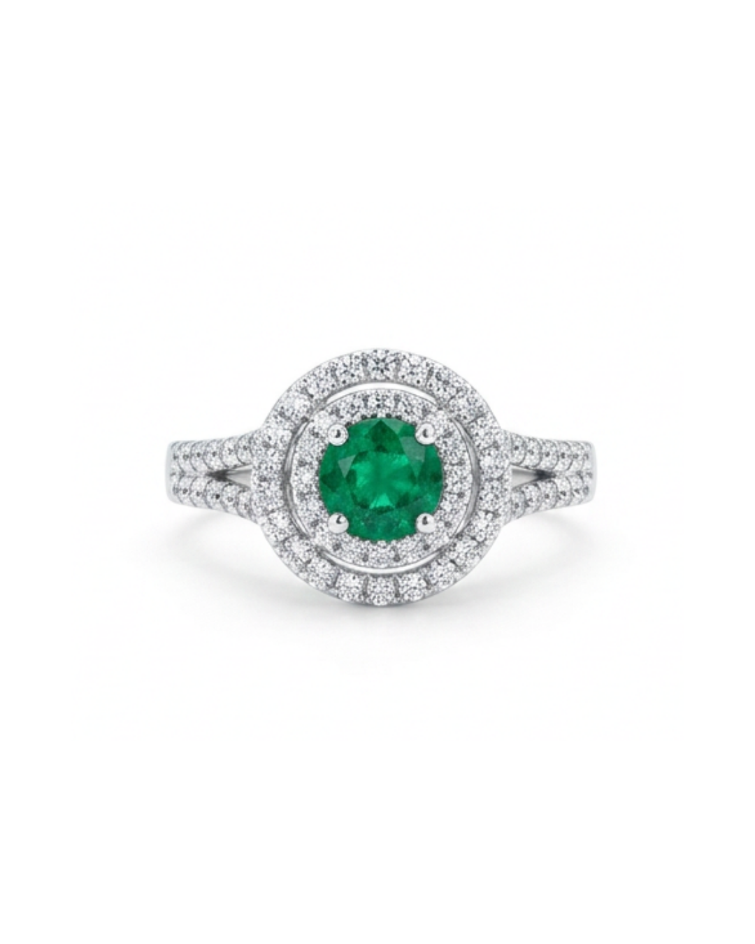 Ροζέτα Κ18 Emerald & Brilliant | EG220